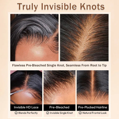 Perruque Cannelle - Lisse Colorée Roux │ Closure 13x4 │ Cheveux Vierges Indiens
