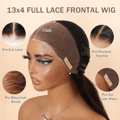 Anita - Body Wave │ Tulle Lace Front 13x4 │ Cheveux Vierges Brésiliens