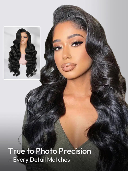 Hollywood - Body Wave Glamour │Lace Indétectable 13x6 HD - │ Cheveux Vierges Brésiliens
