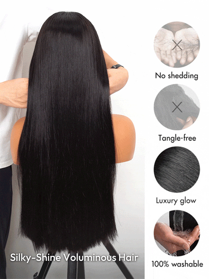 La séductrice Perruque auburn I Lace Frontal 13x6 Dentelle I Cheveux Brésiliens Vierges