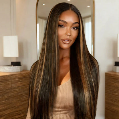 Perruque Golden Shadow - Lace Front 13x6 │ Cheveux Indiens Vierges