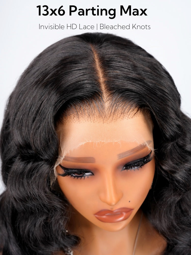 Perruque Spliting Max 13*6 HD Lace Front Loose Wave Single avec de petits nœuds