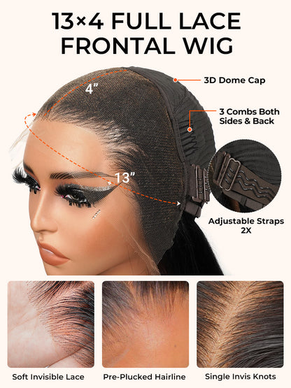 Icône - Blond Platine 613 │Lace Frontal 13x4 HD │ Cheveux Japonais Vierges