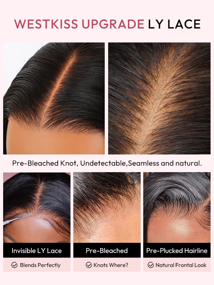 Perruque Longue Volumineuse Rosé Corail │Closure HD 7x5  │Cheveux Vierges Japonais