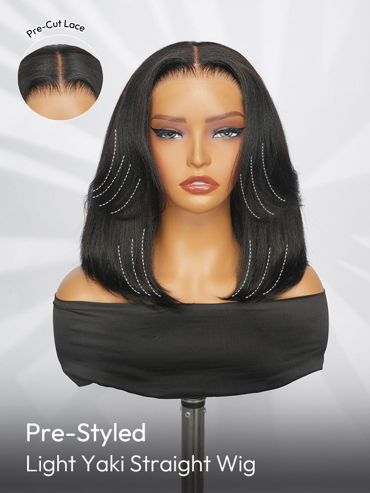 Mirage - Bob Court │Lace Frontale Swiss  5x7│ Cheveux Vierges Brésiliens