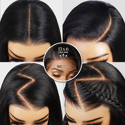 Astrid - Perruque Cheveux Vierges pré-épilée Brésiliens │ Dentelle 13X4 I Densité 180%