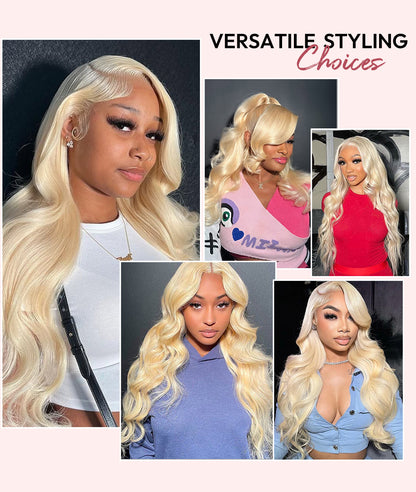 Icône - Blond Platine 613 │Lace Frontal 13x4 HD │ Cheveux Japonais Vierges