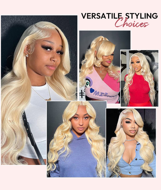 Icône - Blond Platine 613 │Lace Frontal 13x4 HD │ Cheveux Japonais Vierges