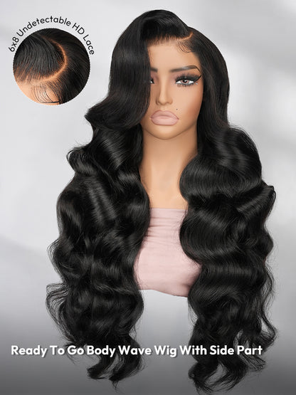 Hollywood - Body Wave Glamour │Lace Indétectable 13x6 HD - │ Cheveux Vierges Brésiliens