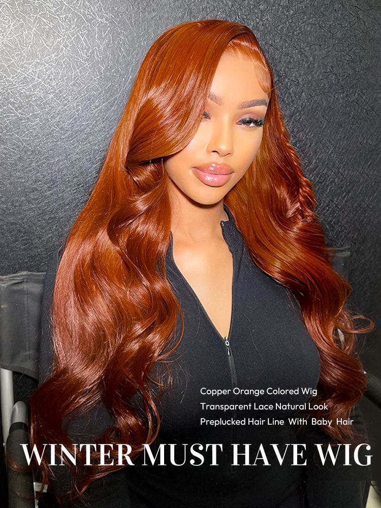 Perruque Longue Volumineuse Rosé Corail │Closure HD 7x5  │Cheveux Vierges Japonais
