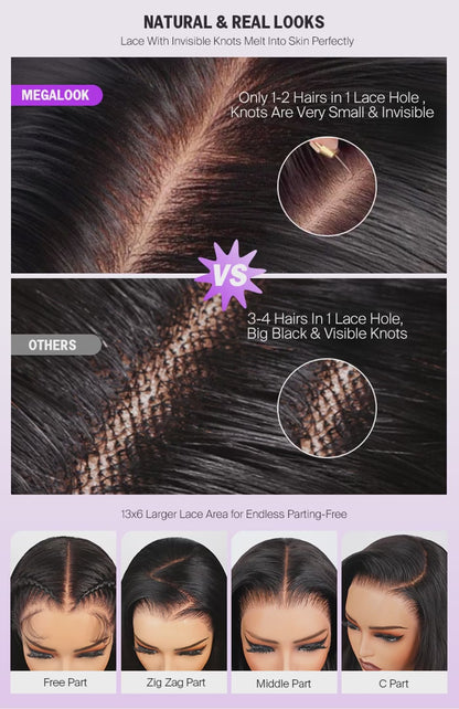 Cherry Cola Red │ Lace Front 13x4 HD │Cheveux Vierges Malaysiens