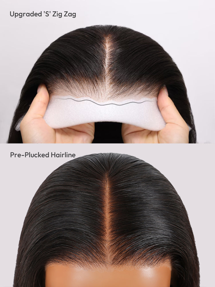 Perruque Longue Volumineuse Rosé Corail │Closure HD 7x5  │Cheveux Vierges Japonais