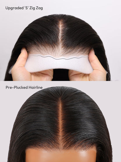 Perruque Longue Volumineuse Rosé Corail │Closure HD 7x5  │Cheveux Vierges Japonais
