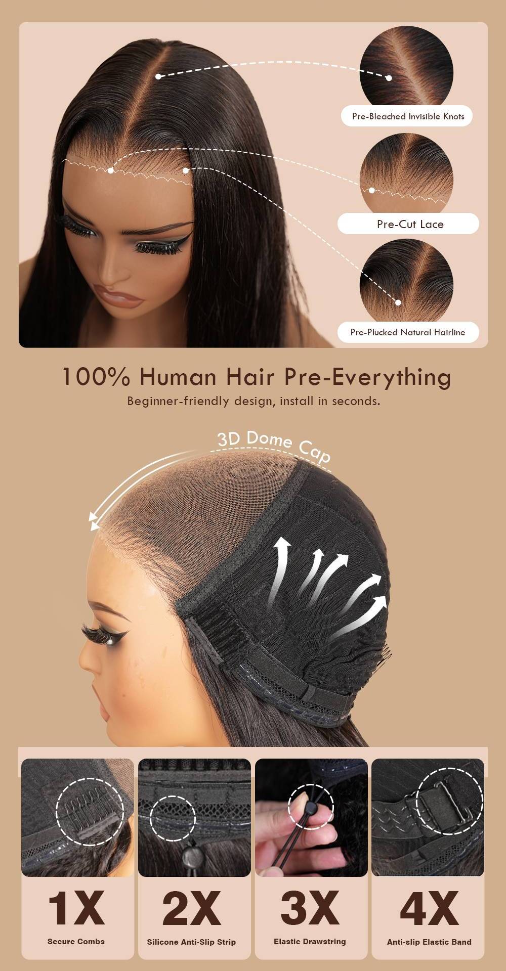 Cherry Cola Red │ Lace Front 13x4 HD │Cheveux Vierges Malaysiens