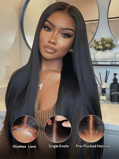 Elégance - Full Lace Premium 13x6 HD │Cheveux Indiens Vierges